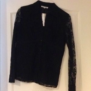 Black Lace Blouse